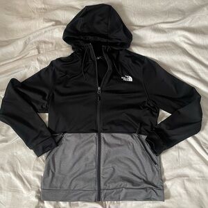 Women’s North Face Charcoal and Black Hoodie